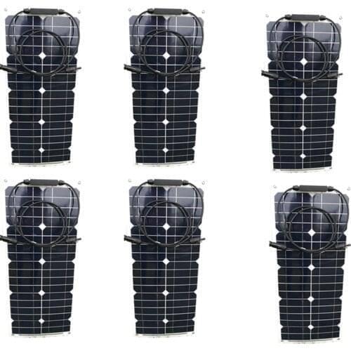 Solar Panel Fleixble 25w 12v Solar Modules 100W 150W 200W 300W Solar Battery Charger For Home Caravan Camping Car Motorhomes Rv