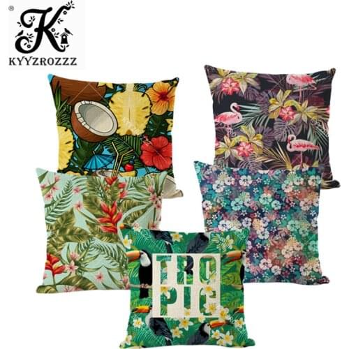 Harvest Spring Flowers Garden Sofa Throw Pillow Case Fantasy Floral Pattern Tribal Cushion Cover