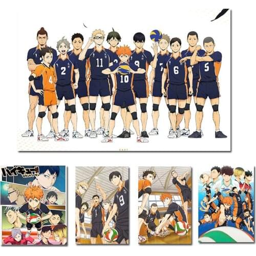 Japanese Anime Haikyuu Wall Art Posters and Prints Family Canvas Painting Living Room Bedroom Decoration Cuadros