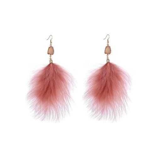Women feather earrings hanging large drop earrings with feathers dangle eaings fashion summer statement jewelry