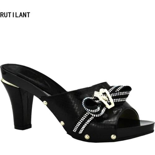 New Arrival African Slippers Summer High Heels Sexy Pumps Elegant African High Heels Women Pumps Women Wedding Shoes Party Shoes