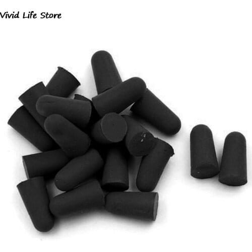 20PCS/10Pairs Black Travel Sleep Noise Prevention Earplugs Noise Reduction For Travel Sleeping Soft Tapered Foam Ear Plugs