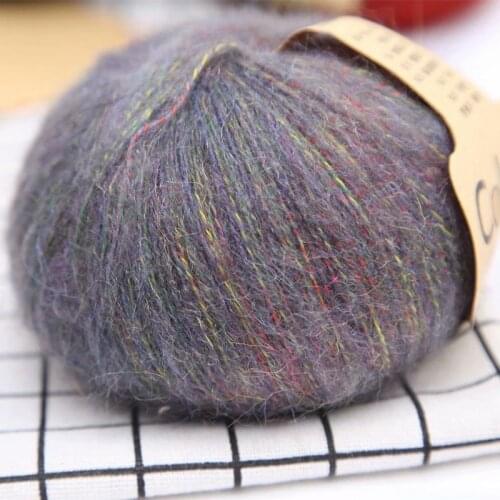 50g Angola Amorous Feelings Thin Mohair Wool Yarn Plush Hand Knitting Supplies Dropshipping