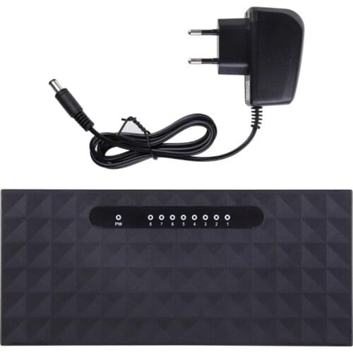 8-Port 10/100Mbps Ethernet Network Switch HUB Desktop Mini Fast LAN Switcher Adapter