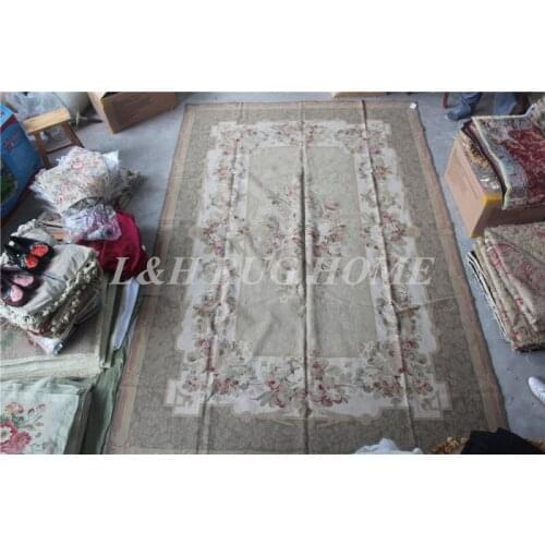 Free Shipping6.5'X10' 10K Needlepoint Carpet Decorative Rugs 100% New Zealand Wool European Style wholesale price