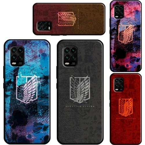 Attack on Titan Symbol Logo Case For POCO X3 Pro M3 F2 F3 Back Cover For Xiaomi Mi 11 Ultra Note 10 Lite Mi 9T 10T Pro