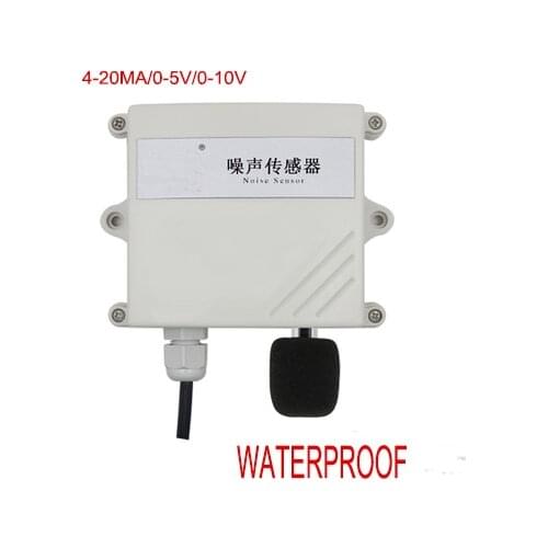 Free shipping 1pc High precision on line monitoring noise sensor transmitter 4-20mA/0-5V/0-10V waterproof Noise sensor sound