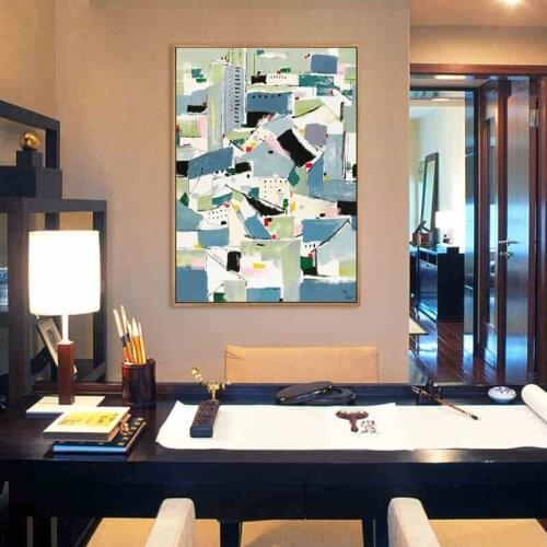 Wu Guanzhong Home Modern Abstract Black White Chinese Ink Canvas Paintings Minimalist Poster Prints Living Room Wall Art Picture