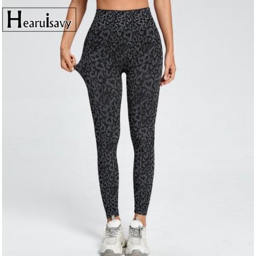 2021 New Leopard Seamless Sport Leggings Women Running Gym Flex Vital Athletic Energy Leggings High Waisted Hip Lift Yoga Pants
