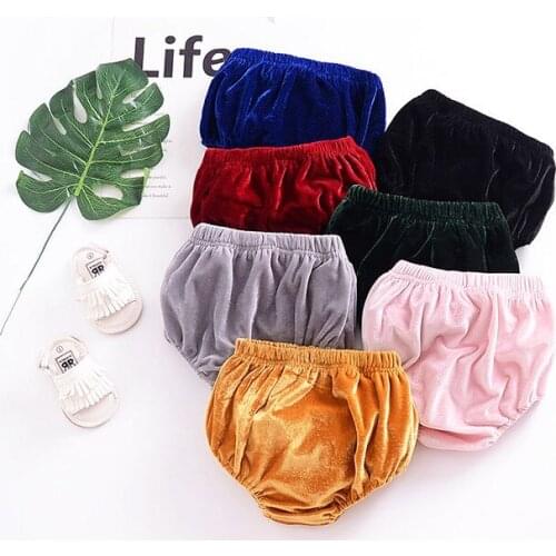 Hot~Brief Style Elastic Waist Unisex Baby Velvet Shorts/Baby Safety Trousers 3114