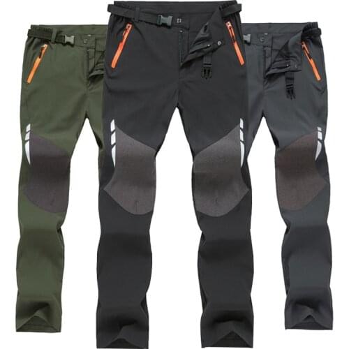 TWTOPSE Winter Men Sport Softshell Fleece Pants Hiking Camping Cycling Water Resistant MTB Bicycle Pants Warm Thermal Trousers