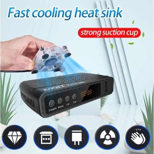 Cooling Fan Suction Cup for Android TV Box Set Top Box Mobile Phone Fan Heat Sink Cooler 5V USB Power