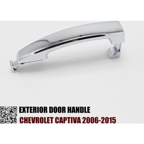 OKC EXTERIOR DOOR HANDLE FOR CHEVROLET CAPTIVA (BLACK AND CHROMED)2006-2015 FR:96468266 FL:96468254