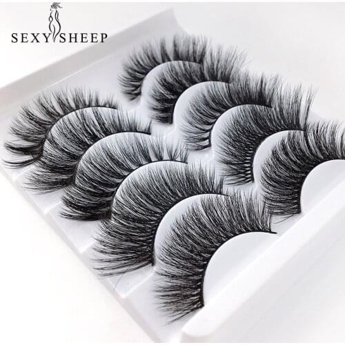Mixed model 3D Mink Eyelashes Long Lasting Mink Lashes Natural False Eyelashes 100% Handmade Fake Eyelashes Beeauty Makeup