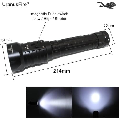 LED Diving Flashlight 4800 Lumens 4x L2 LED Underwater 100M Waterproof Flashlight Torch Use 18650/26650 Battery