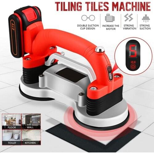 60-120mm 1500W Tiling Tiles Machine Tiles Vibrator 5 Speed Adjustable Automatic Floor Vibrator Leveling Tool with Battery
