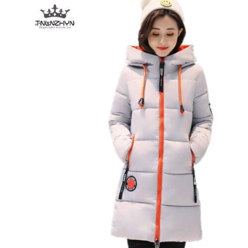 TNLNZHYN Winter Women Down Cotton Jacket Coat 2019 Plus size Hooded Thicke Warm Cotton Jacket Parka High-end Ms Casual Outerwear