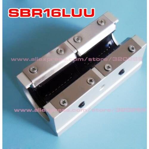 1pcs SBR16LUU Aluminum Linear Motion Ball Bearing Slide Block Match Use SBR16 16Mm