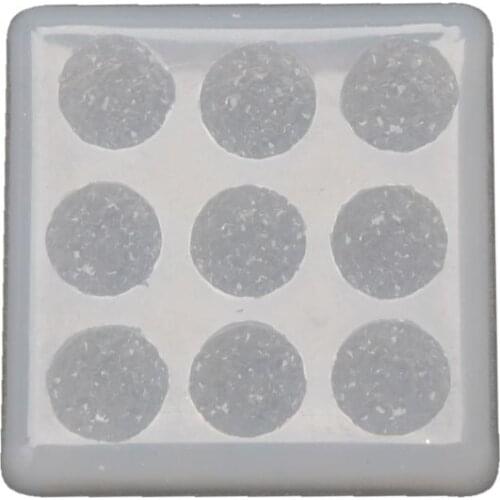 12mm Crystal Cluster Mold Flat Round Resin Gem Earrings Mold DIY Jewelry Making Tool