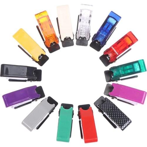 2pcs Auto Car Boat Truck Illuminated Led Toggle Switch With Safety Aircraft Flip Up Cover Guard