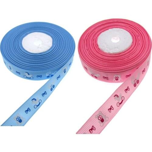 20yards 5/8" Printed Baby Carriage Bear Horse Grosgrain Ribbon For Craft Packaging Decorations 15mm