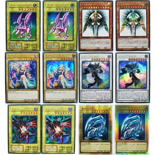 26 Styles Yu Gi Oh Egyptian God Blue Eyes White Dragon SR Japanese DIY Toys Hobbies Collectibles Game Collection Anime Cards