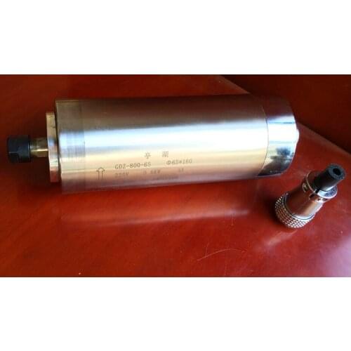 800w water cooled spindle motor ER11 220VAC wood working 0.8kw spindle motor cnc milling Water cooling 65x195mm 4 Bearings