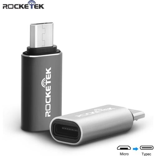 Rocketek Micro to Type-c USB C adapter charger accessories Data Sync Charging for Samsung Xiaomi LG Huawei Android Mobile Phones