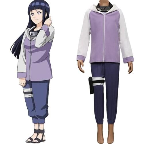 Anime Kids Hinata Hyuga Cosplay Costume Kids Children Outfits Halloween Carnival Costumes
