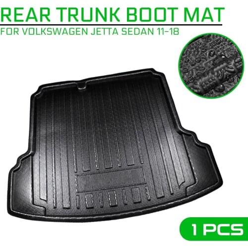 For Volkswagen Jetta Sedan 2011-2018 Car Floor Mat Carpet Rear Trunk Anti-mud Cover