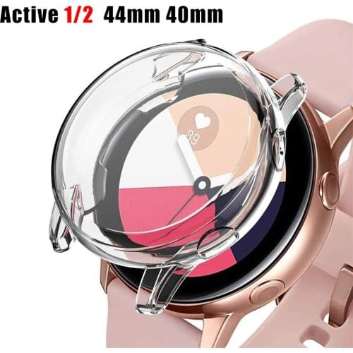 Case For Samsung galaxy watch active 2 active 1 cover bumper Accessories Protector Full coverage silicone Screen Protection