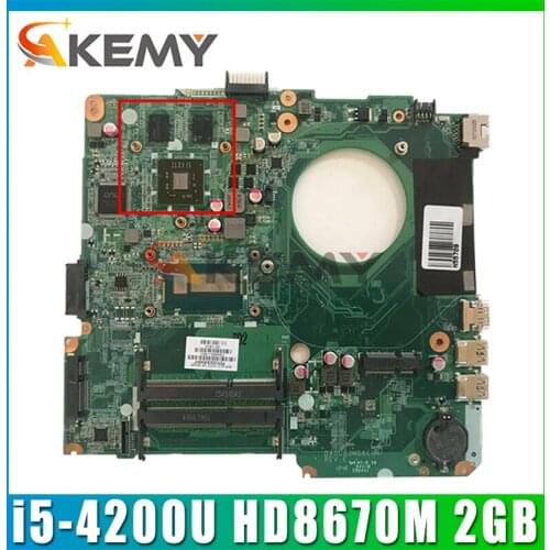 For HP PAVILION 14-N Laptop Motherboard With i5-4200u HD8670M 2GB GPU 734426-501 734426-001 DA0U83MB6E0 MB 100% Tested Fast Ship