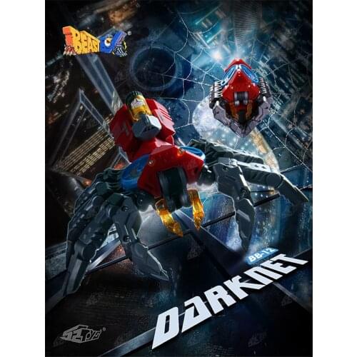 BeastBox Deformation Robots Transformation Animal Toy Cube Model Dark Net Spider Action Figure Jugetes