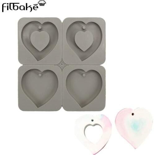FILBAKE Silicone Aromatherapy Mold Heart Shape Cake Mould For Kitchen DIY Mousse Cake Decorating Tools Baking Accessories