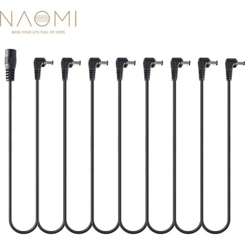 NAOMI 1 To 8 Daisy Chain Cable Multi-interface Connecting 8 Way Daisy Chain Cord Guitar Effect Pedals Power Supply Cable