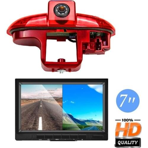 Misayaee HD 3rd brake light camera with monitor for Opel Vivaro Renault Trafic Combo Nissan Primastar FIAT Talento Rear Camera