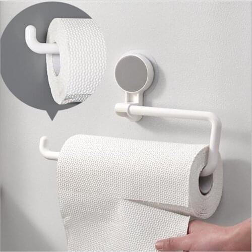 LedFre Kitchen Bathroom Paper Roll Holder Towel Hanger Rack Bar Cabinet Rag Hanging Holder Shelf Toilet ABS Paper Holders