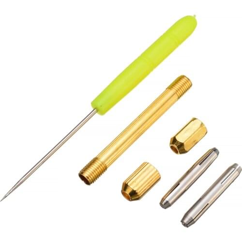 Hot Sales 1 set 0.6/0.8mm DIY Doll Hair Rooting Tool Holder with 5 Needles Reproduce Hair Tool Random Color