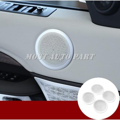 Metal Car Door Speaker Trim Cover 4pcs For Land Rover Discovery 5 L462 2017-2018 Car accesories interior Car Trim