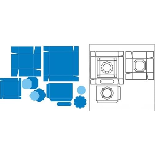 New Christmas Love Boxes Craft Embossing Mold 2021 Metal Cutting Dies for DIY Decorative Scrapbooking Album Card Making No Stamp
