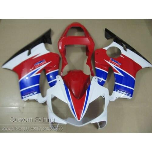 New hot injection mold fairing kit for Honda CBR600 F4I 01 02 03 red white blue fairings CBR600 F4I 2001-2003 SD03