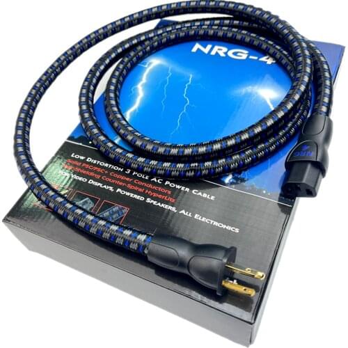 2m Audiophile NRG4 HIFI Audio Power Cable AC Power Cord EU Plug