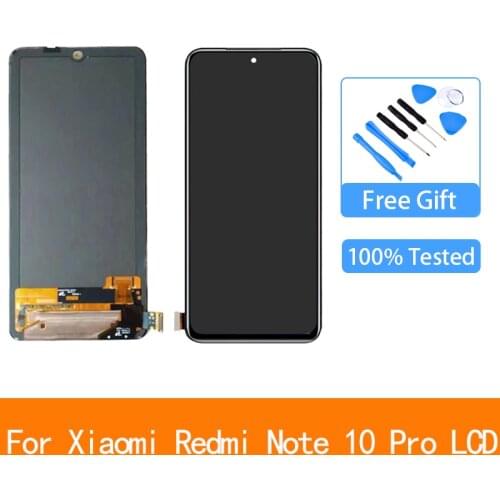 6.67 inches 2400*1080pixels Original for Xiaomi Redmi Note 10 Pro LCD With Touch Screen Digitizer For M2101K6G LCD Display