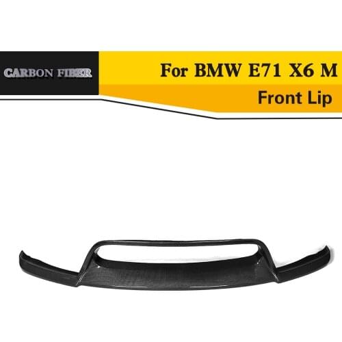 Carbon Fiber Front Lip Spoiler For BMW E71 X6 M Bumper 2010-2014