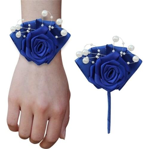 Spot Wedding Bouquet Korean Style Simple Bride And Bridesmaid Wrist Corsage Party Supplies 023
