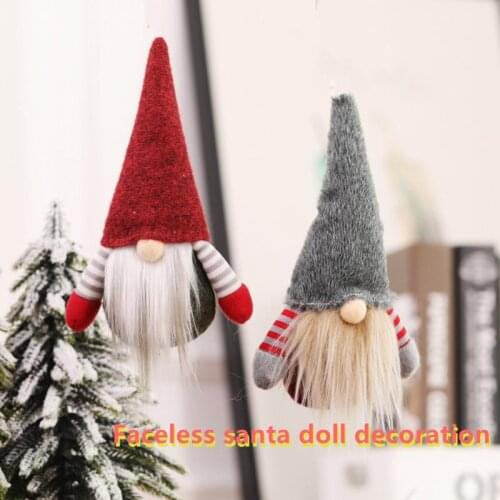 Christmas Doll Ornaments Faceless Old Man Christams Decor For Home Christmas Tree Decorations Hanging Ornament Party Supplies