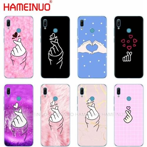 Silicon phone cover case for huawei Y5 Y6 Y7 Y9 PRO PRIME 2019 honor 8s 8a 20 LITE PRO 10i view 20 V20 Love kpop heart drawing