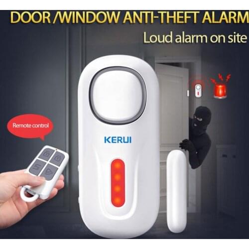 D2 Home Wireless Door/Window Entry Security Burglar Sensor Alarm PIR Magnetic Smart Home Garage System Remote Control Led