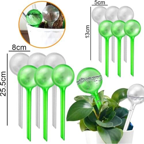 6/10 Plant Auto Drip Irrigation System Automatic Watering Bulb Spike Flower Garden Self Watering Ball Bottle Drip Irrigation Kit