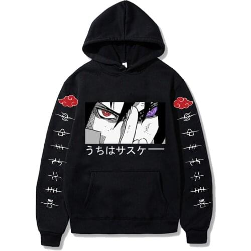Cool Anime Harajuku Men Female Hoodies Anime Eyes Mens Fashion Hoodie Loog Sleeve Autumn Streetwear Casual Sweatshirts